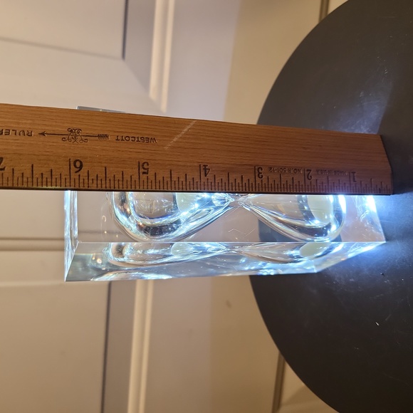 Vintage Lucite Hour Glass Timer Paperweight 6" - Picture 11 of 12
